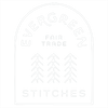 Logo for Evergreen Stitches, The World's First 100% Organic & Fair Trade Certified™ Bedding Brand